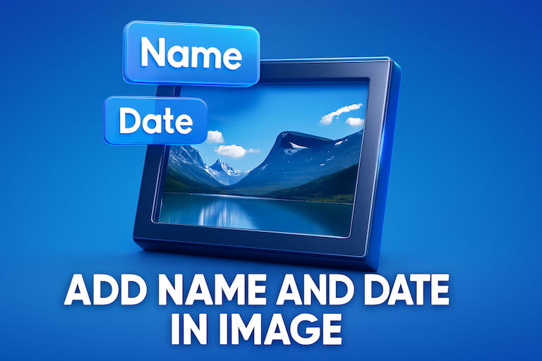 Add Name and Date in Image